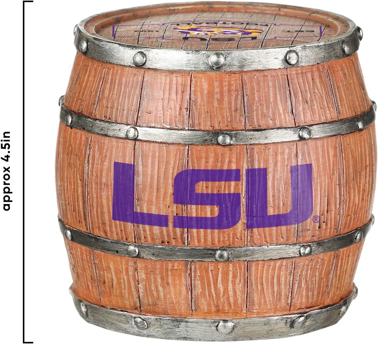 FOCO NCAA College Team Logo 5-Pack Barrel Beverage Drink Coaster Set