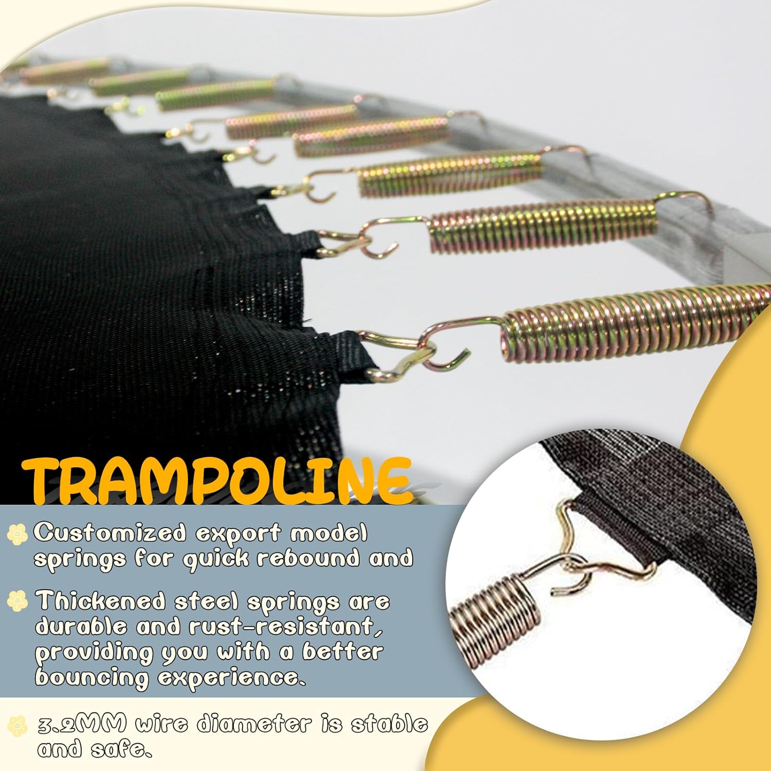 Tranpoline – Tranpoline para exteriores de 10 pies12 pies14 pies16 pies, para niños y adultos, capacidad de peso de tranpoline de 300 a 1000 libras