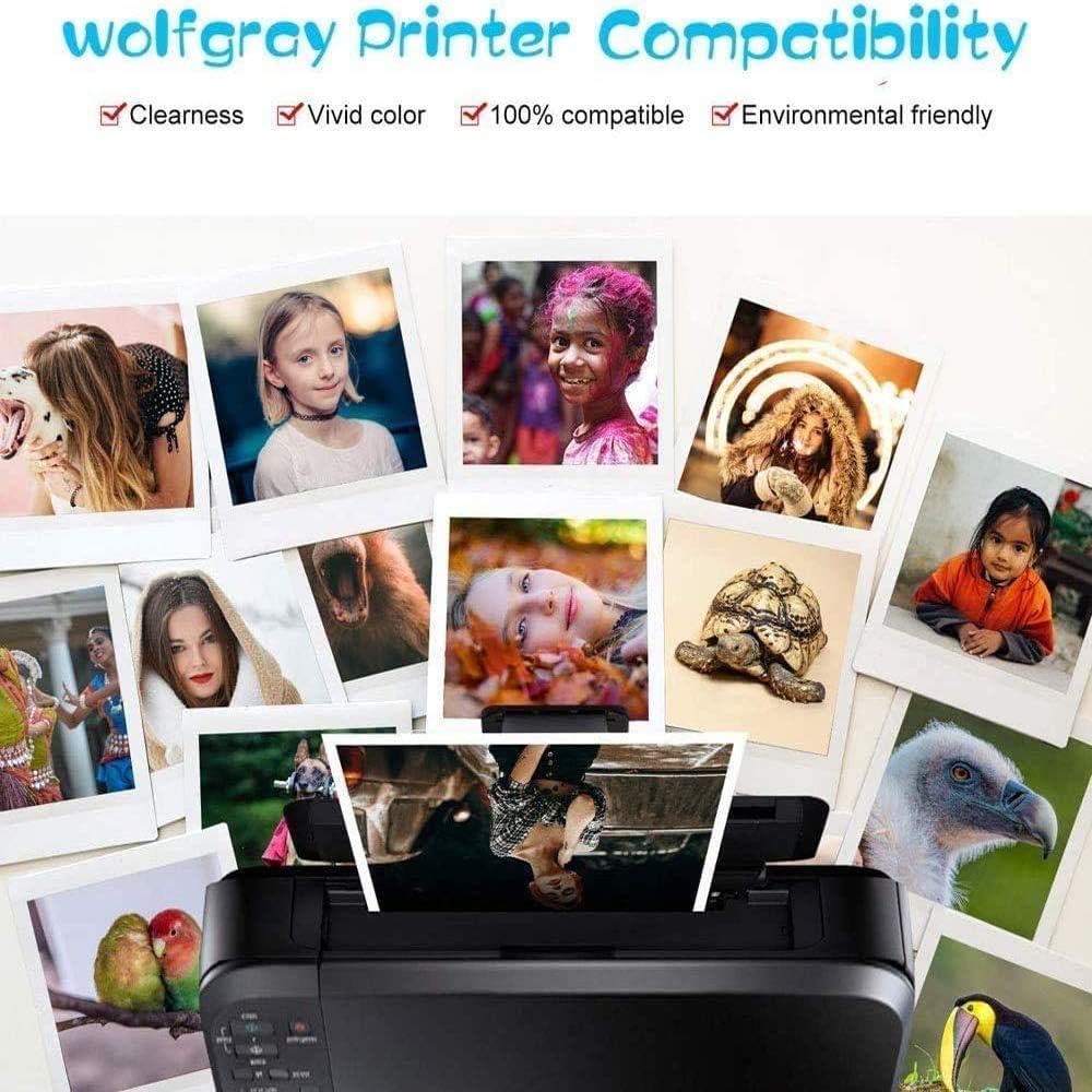 Wolfgray – Paquete de 12 cartuchos de tinta compatibles con LC61 LC65, repuesto para impresora Brother LC-61 LC-65 LC61BK LC61C LC61M LC61Y para