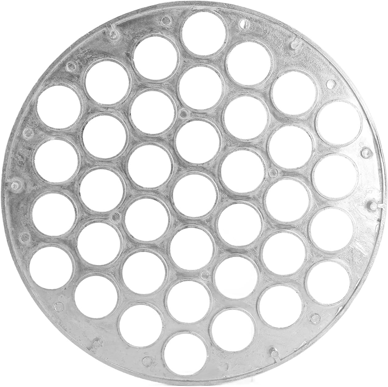 Molde de bola de masa para ravioles, 37 agujeros para hacer albóndigas rusas Pelmeni, molde de metal para hacer albóndigas ravioles