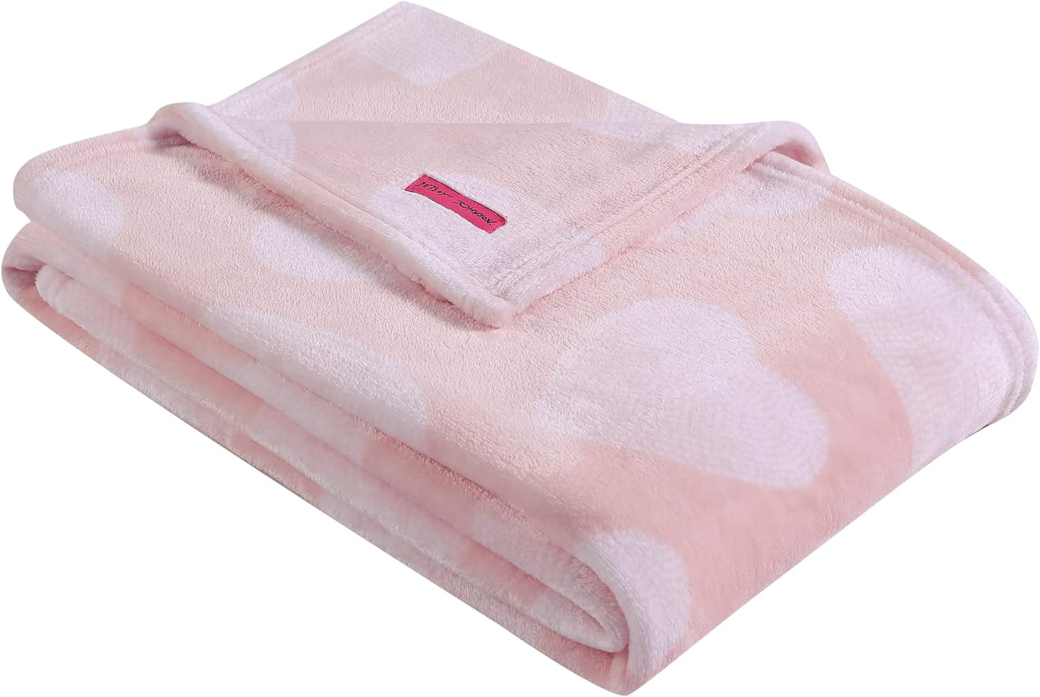 Betsey Johnson – Manta King, ropa de cama de felpa ligera y cálida, decoración para el hogar para todas las estaciones (corazón punteado rosa, King)