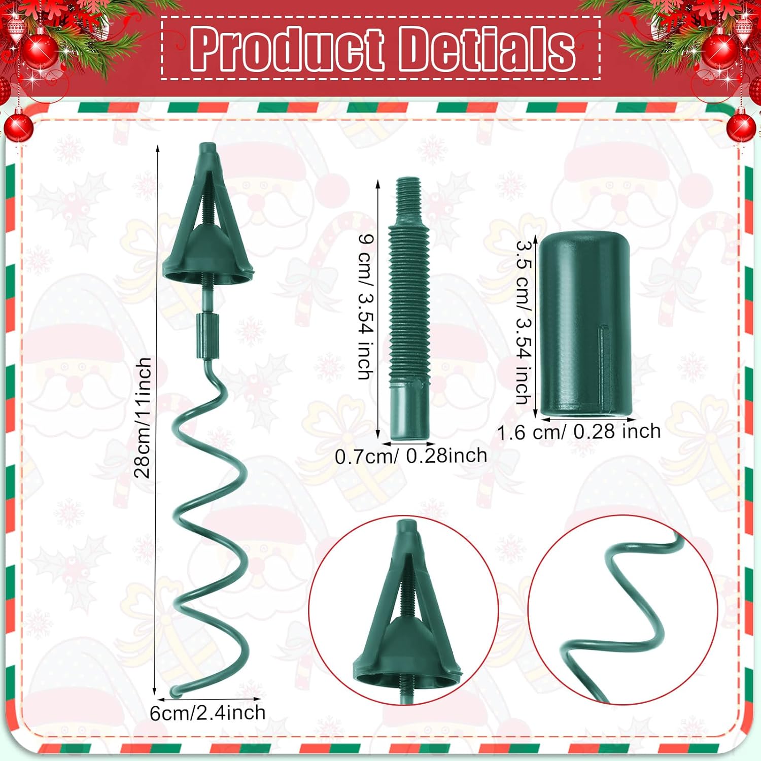 Soporte para decoración de árbol de Navidad, estabilizador universal para árbol de Navidad, adaptador floral para árbol de Navidad, soporte de