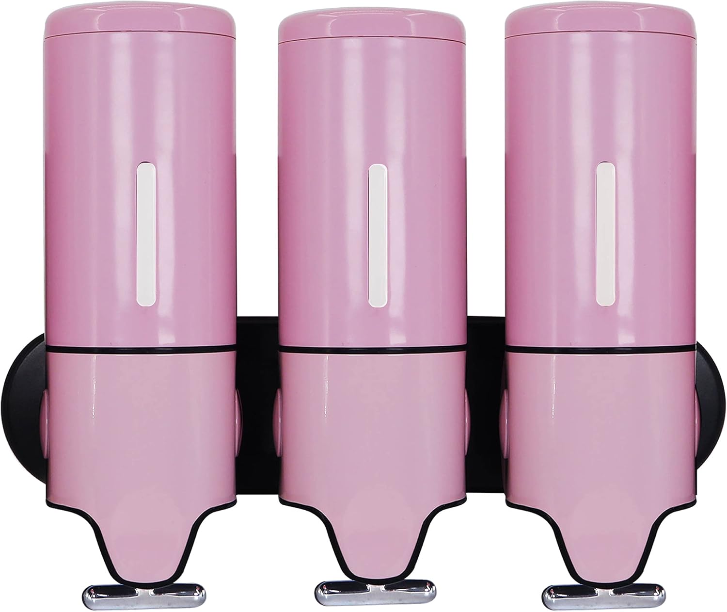 Dispensador de jabón de baño, organizador de ducha, botellas recargables 3 en 1, montaje en pared, sin taladros para el hogar, cocina, hotel, color