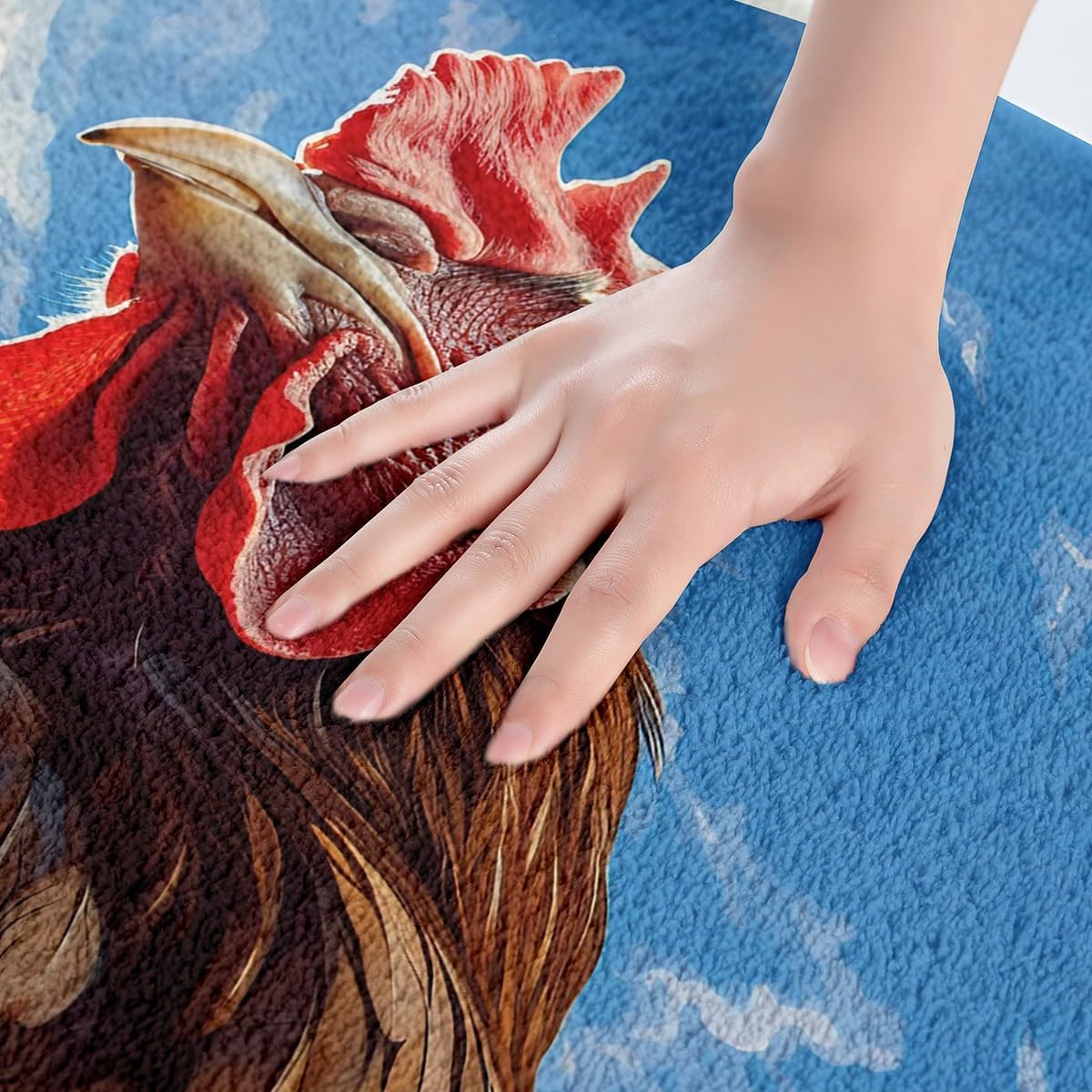 Alfombras de Btah de animales de granja para ducha, bañera de pollo, alfombras de baño para niños, decoración rústica de granja divertida temática