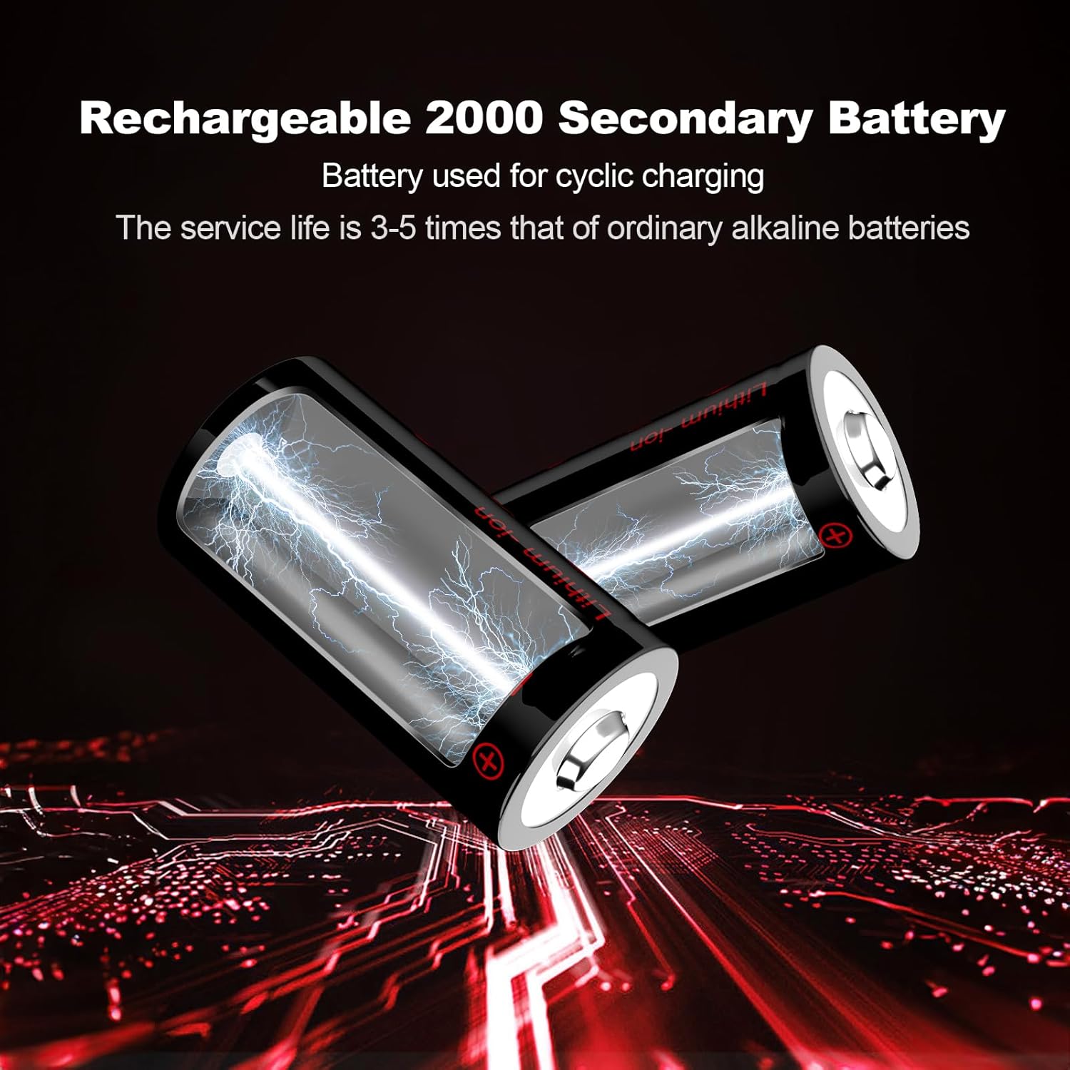 Paquete de 4 baterías de litio CR123A de 3.7 V recargables LED cargador compatible con cámaras Arlo inalámbricas (VMC3030VMK3200VMS333034303530) y