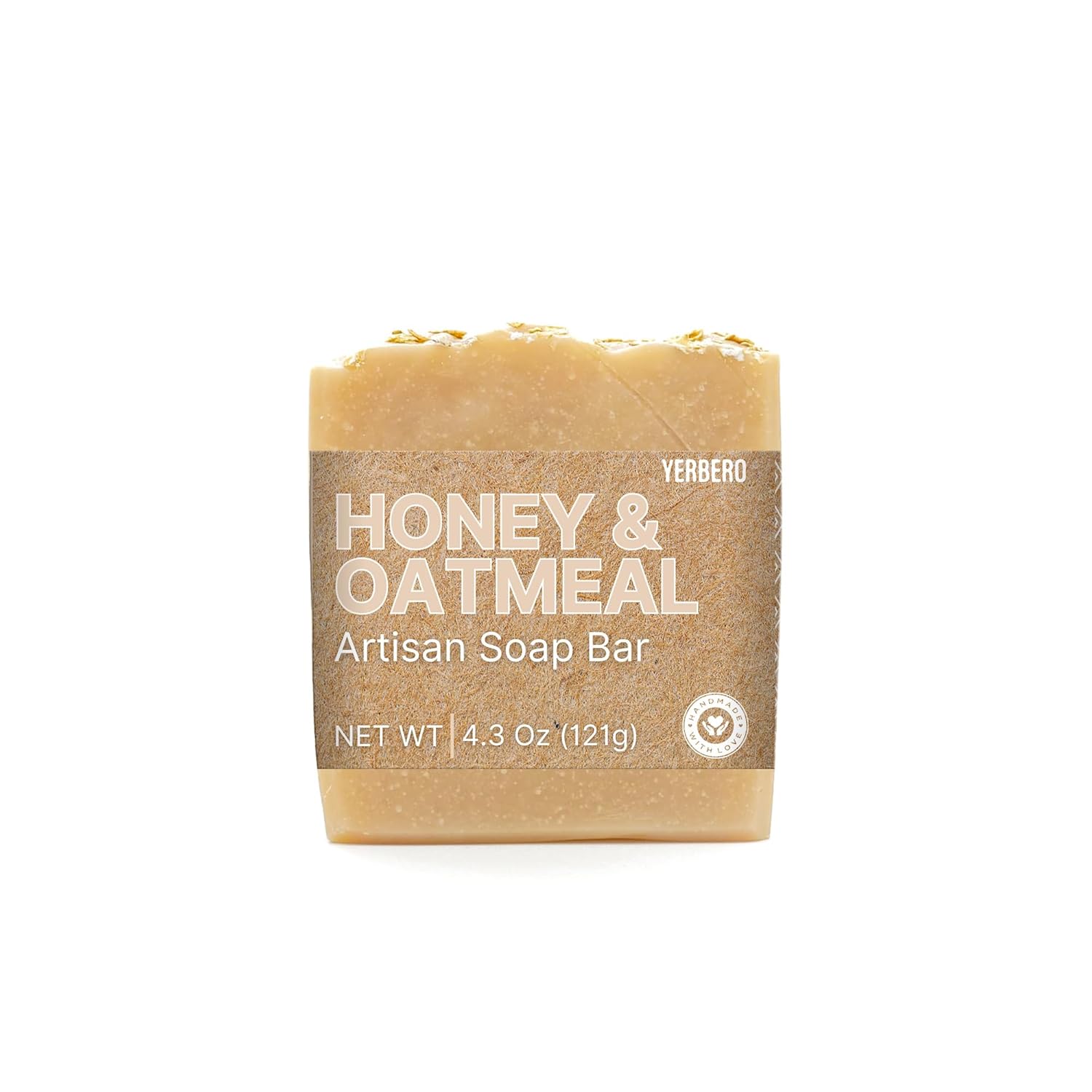 Natural Handcrafted Soap Bar 4.3oz (121g)  Jabon Artesanal  Cruelty & Gluten Free Soap With Pure Essential Oils and Natural Ingredients, Gentle Body