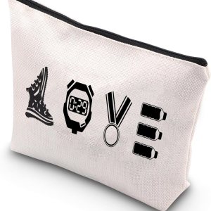 BDPWSS Bolsa de maquillaje para corredores, corredores de maratón, bolsa con cremallera, regalos para correr a campo traviesa, Love Running, BDPWSS Bolsa de maquillaje para corredores, corredores de maratón, bolsa con cremallera, regalos para correr a campo traviesa, Love Running,
