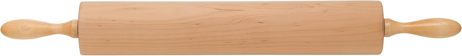 Ateco – rodillo profesional de madera, Marrón