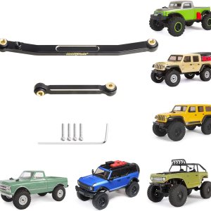 Hobbypark Juego de eslabones de dirección de latón para Axial SCX24 actualizaciones de alto apriete compatible con Gladiator Bronco C10 JLU Deadbolt Hobbypark Juego de eslabones de dirección de latón para Axial SCX24 actualizaciones de alto apriete compatible con Gladiator Bronco C10 JLU Deadbolt