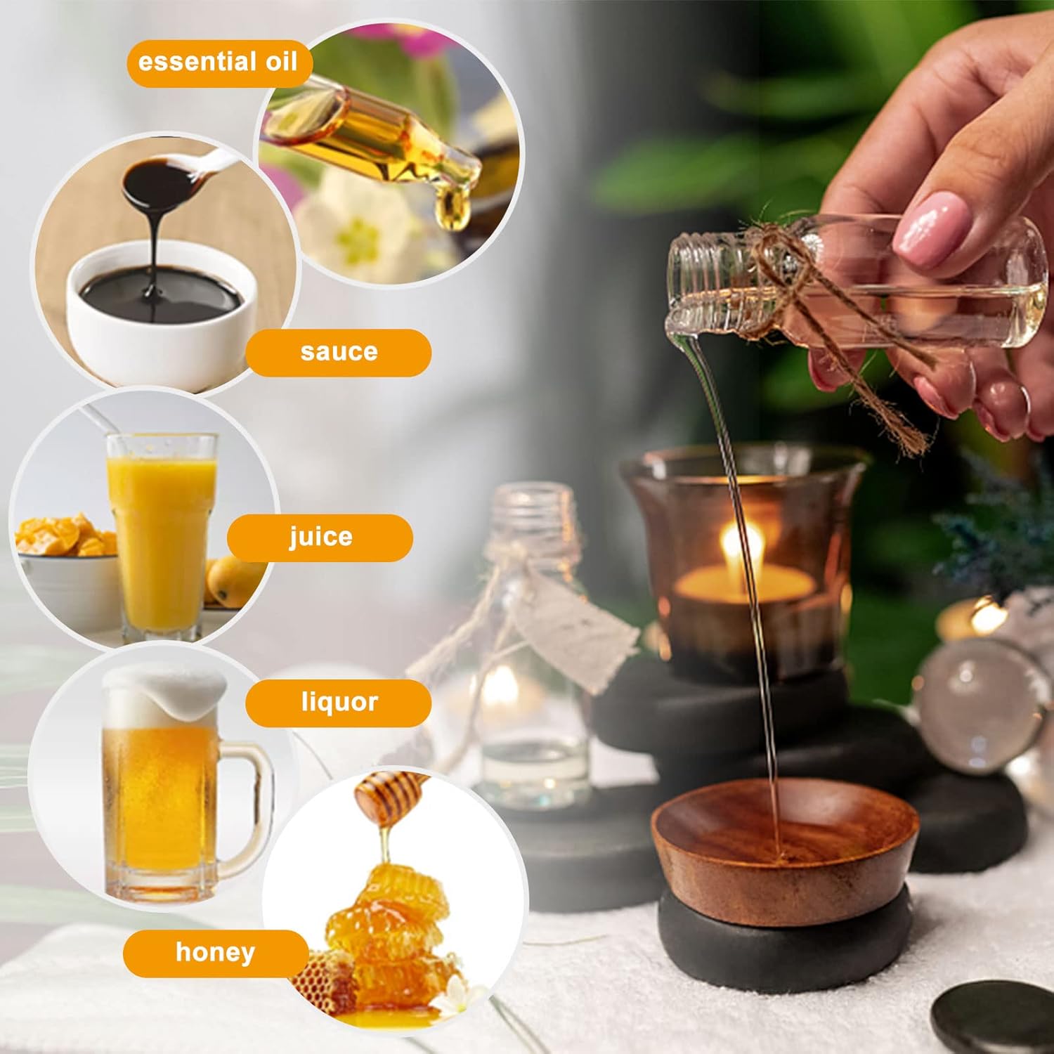 Paquete de 50 mini botellas de licor reutilizables vacías con tapas de rosca doradas, mini botellas de vino de plástico de 1.8 onzas con 5 embudos