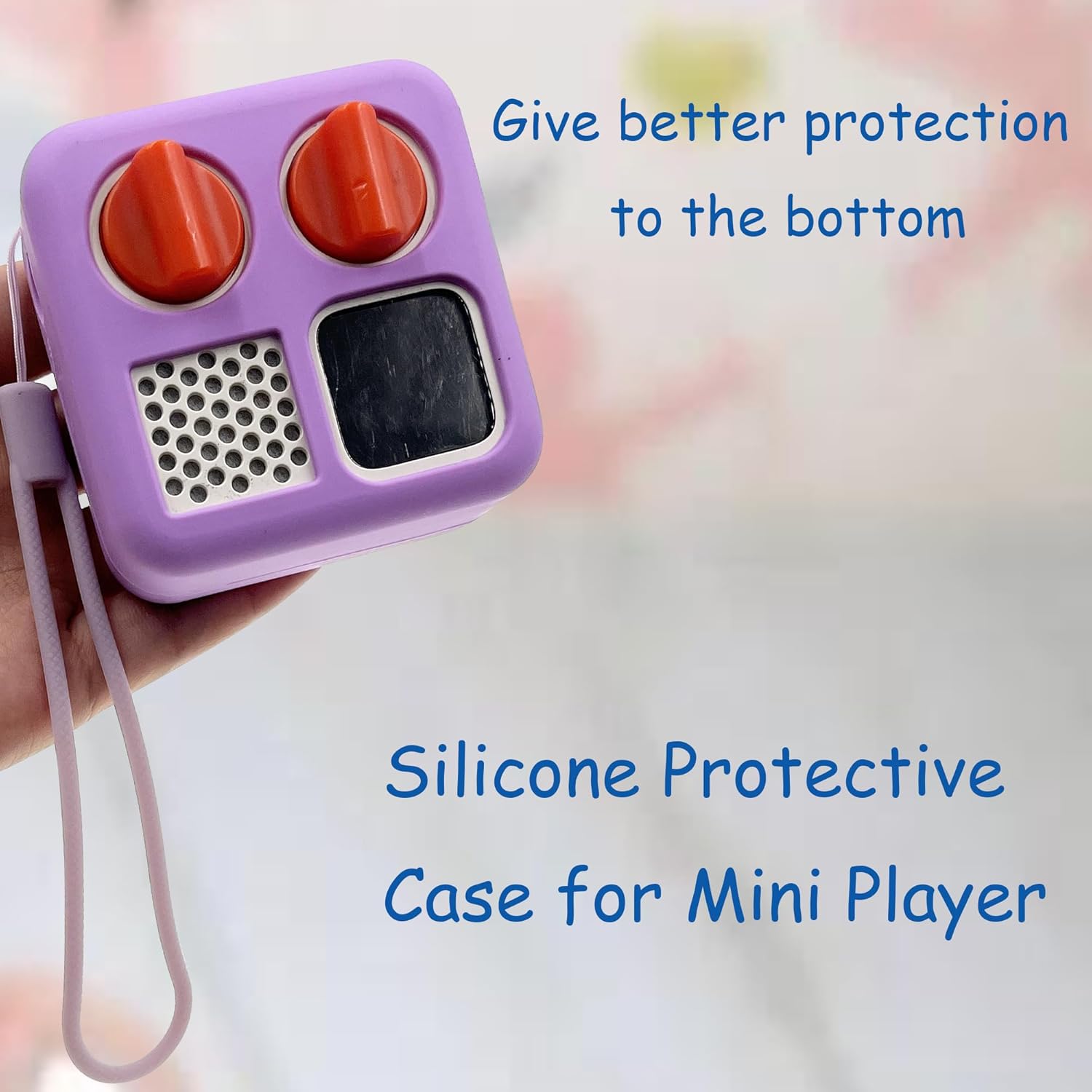 LeoTube Funda de silicona para Yoto Mini Player, funda protectora de silicona compatible con mini altavoz Bluetooth (solo funda de silicona, máquina