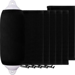 XMK Fundas para guardabarros de barco de 6 x 18 pulgadas, 8 x 22 pulgadas, 9 x 26 pulgadas, fundas de forro polar para guardabarros para parachoques XMK Fundas para guardabarros de barco de 6 x 18 pulgadas, 8 x 22 pulgadas, 9 x 26 pulgadas, fundas de forro polar para guardabarros para parachoques