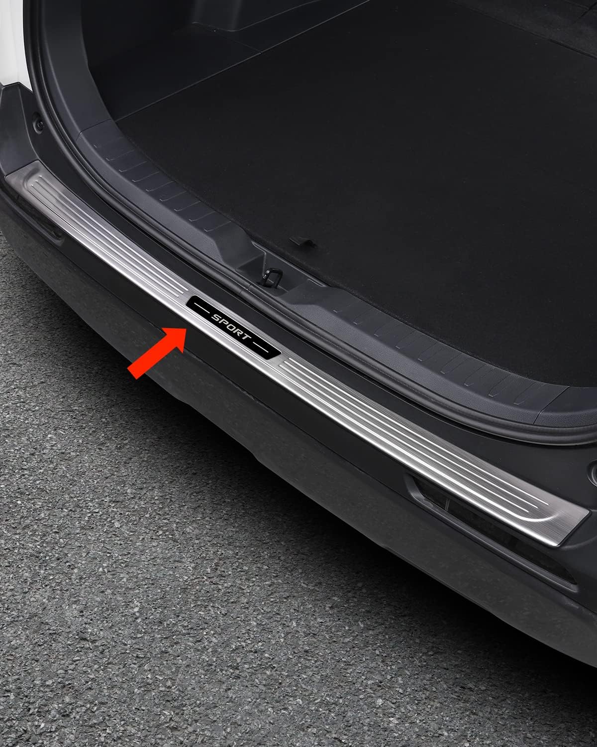 Protector de parachoques trasero para Toyota RAV4 2023 2024, cubierta protectora de umbral de puerta de maletero, protector de placa de acero