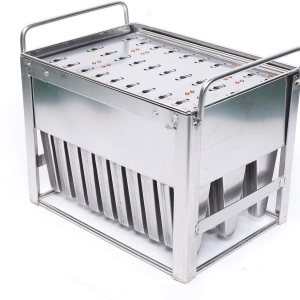 Molde de paletas de hielo de acero inoxidable, kit de moldes para hacer paletas de hielo con estante, 30 moldes para hacer paletas de hielo con 100 Molde de paletas de hielo de acero inoxidable, kit de moldes para hacer paletas de hielo con estante, 30 moldes para hacer paletas de hielo con 100