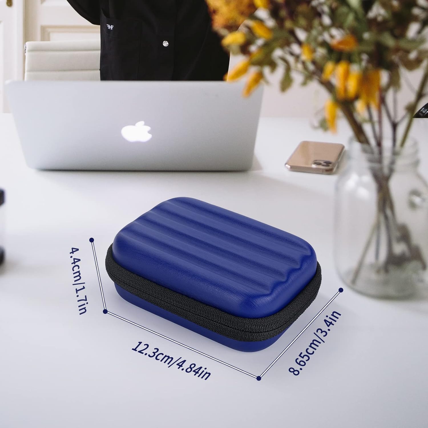 YINKE Funda de transporte compatible con Samsung T7 ShieldT7T7 Touch SSD portátil USB 3.2 1 TB, 2 TB, 500 GB, EVA duro portátil de almacenamiento de