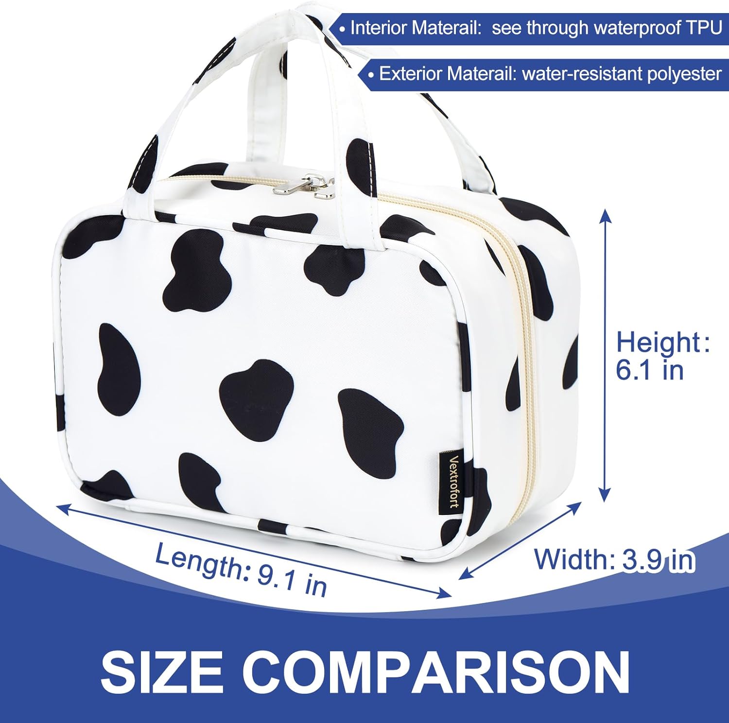 Bolsa de maquillaje, pequeñas bolsas de cosméticos de viaje portátiles para mujeres con organizador de brochas y asa, bolsa de maquillaje compacta