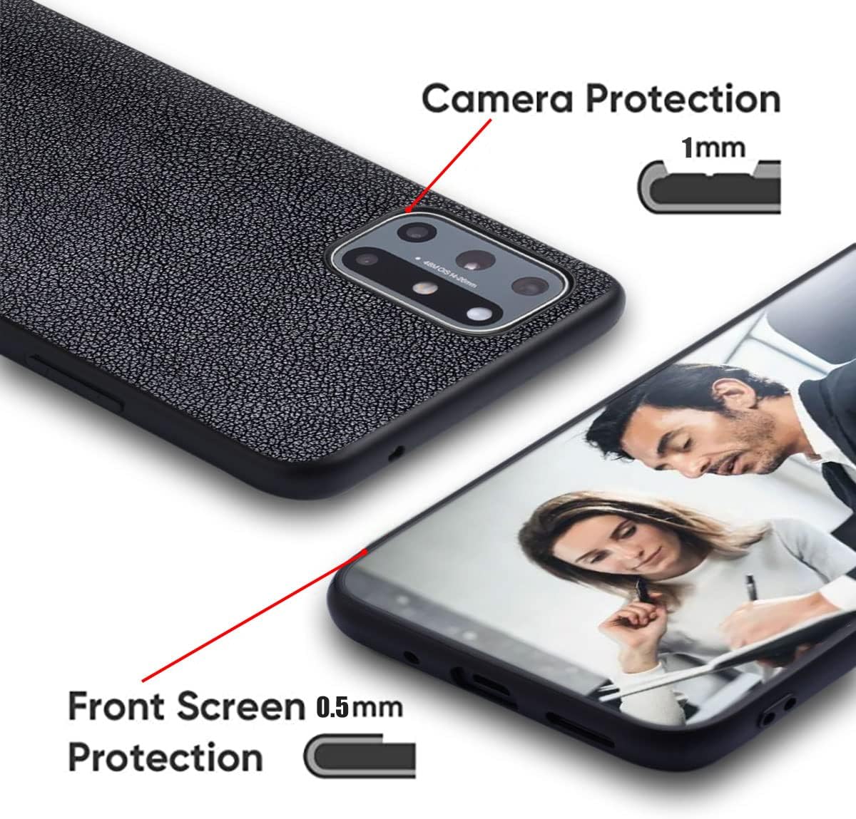 AIORIA Funda para Samsung Galaxy A14 con tarjetero de cuero premium Funda de teléfono Ranura para tarjeta retro Funda protectora completa para