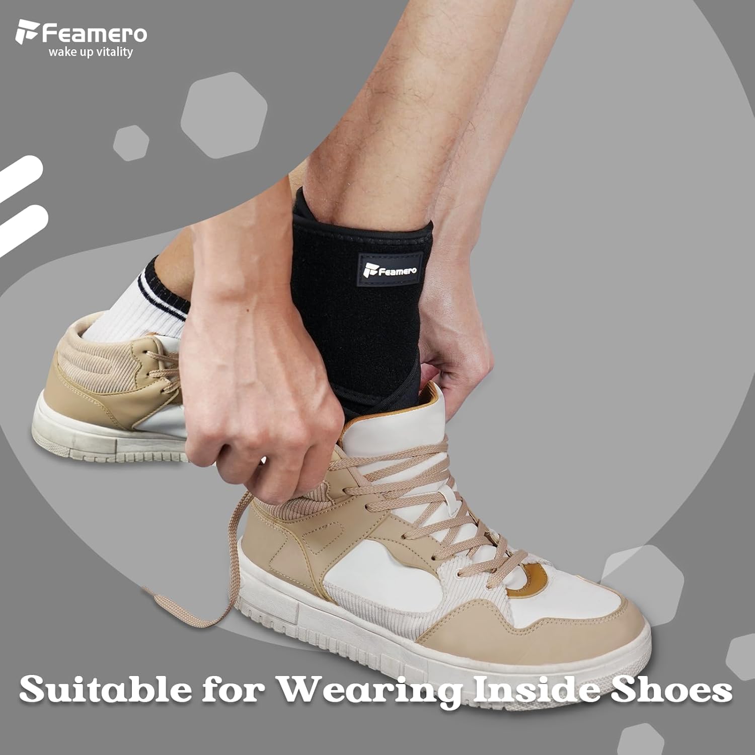 Soporte de pie caído para caminar en zapatos, soporte de tobillo ajustable, tendinitis de Aquiles, fascitis plantar, accidente cerebrovascular, ELA,