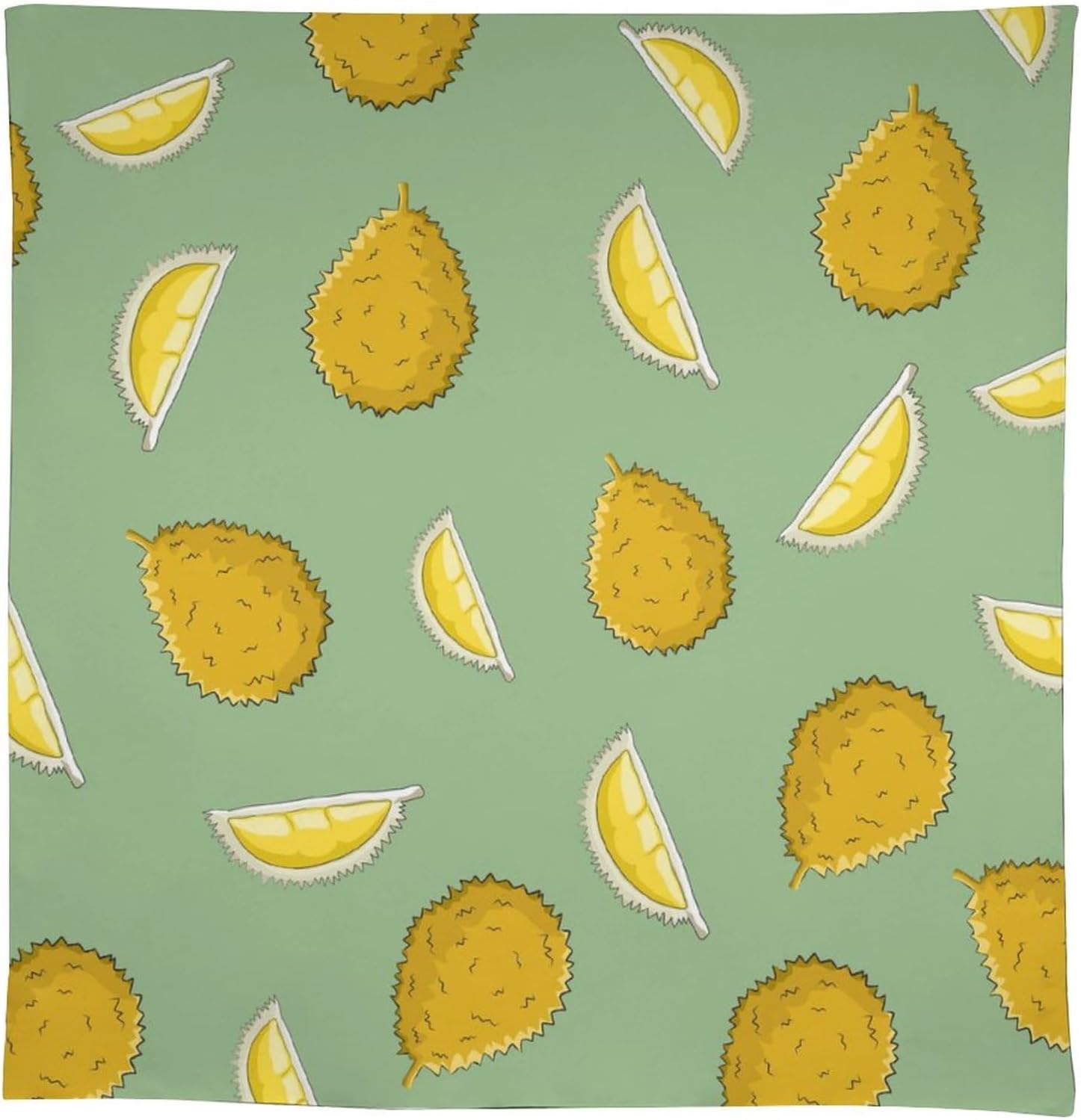 Mantel de picnic con estampado natural de frutas frescas, 55 x 55 pulgadas, manteles negros de tela para fiestas para comedor, cocina, decoración de