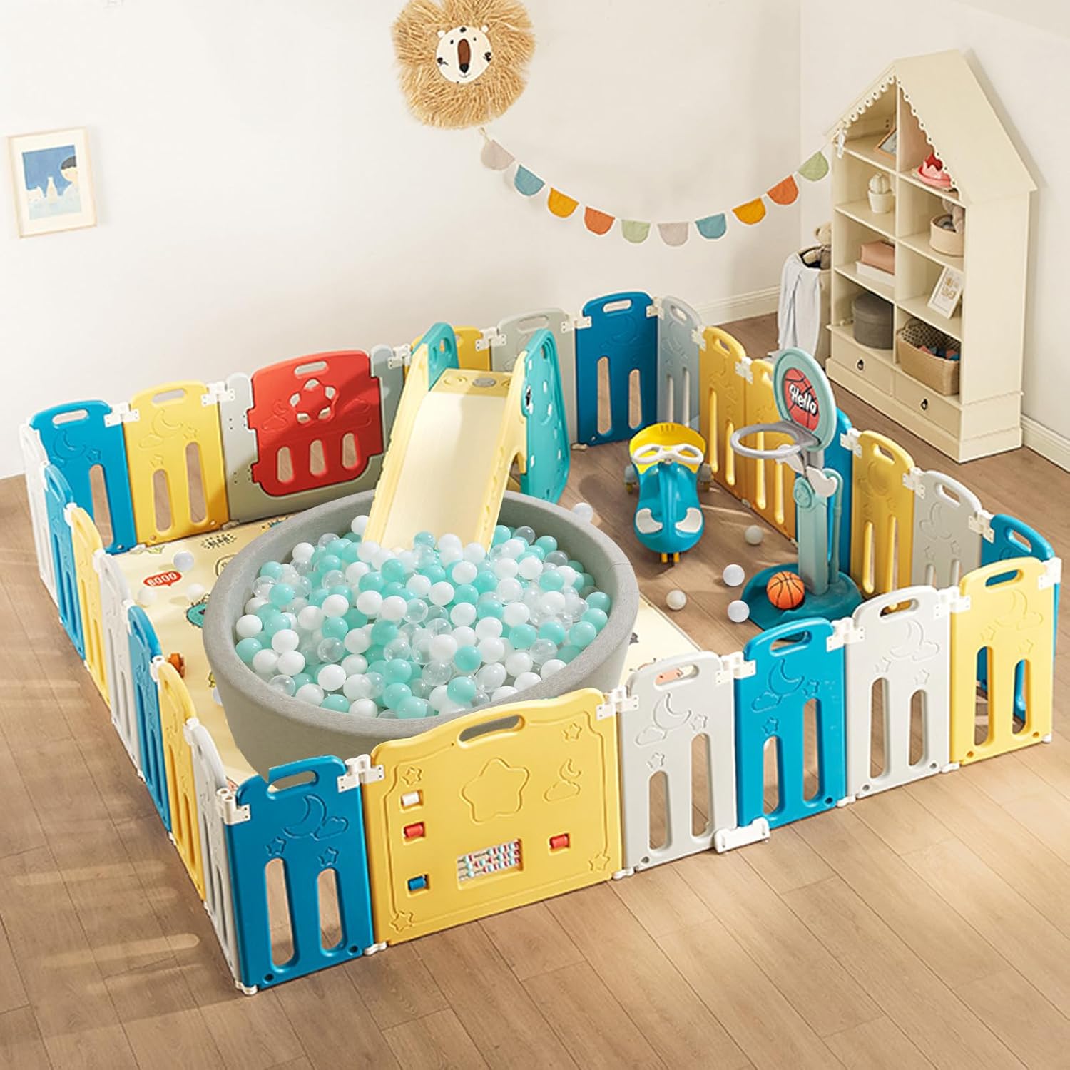 STARBOLO Paquete de 100 pelotas para hogueras, sin BPA y ftalatos, no tóxicas, a prueba de aplastamiento, bolas de plástico suave para niños de 1,