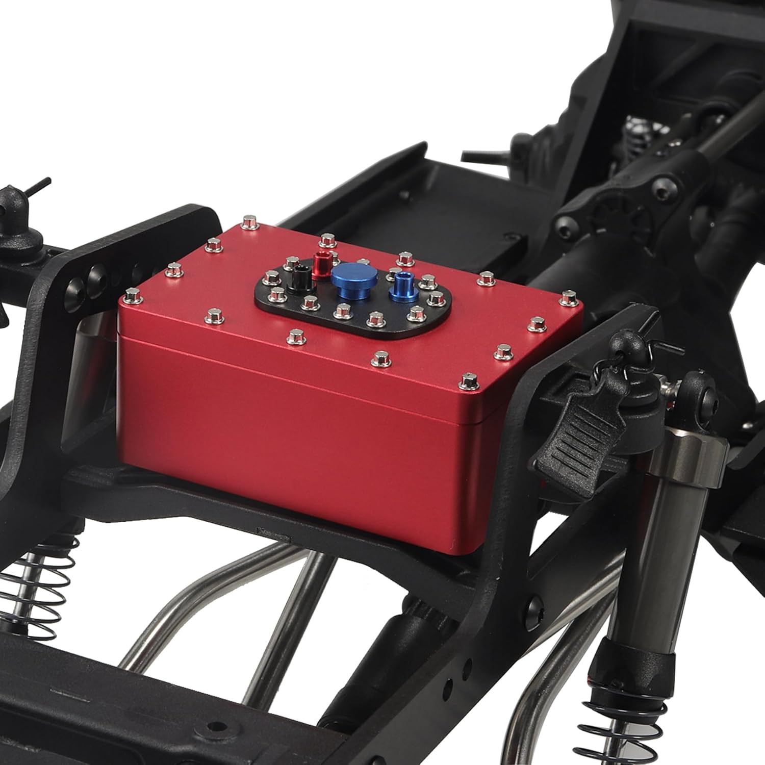 110 RC Crawler caja receptora impermeable Caja de receptor de celda de combustible de aluminio CNC 2.362* 1.575* 1.024 in para 110 RC Crawler Rigs