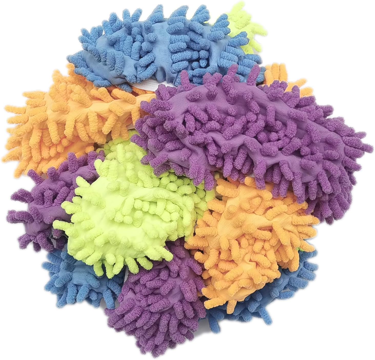 4 pares de cubiertas de polvo para zapatos, pantuflas reutilizables multifunción, trapeadores de microfibra para polvo, zapatos multiusos de