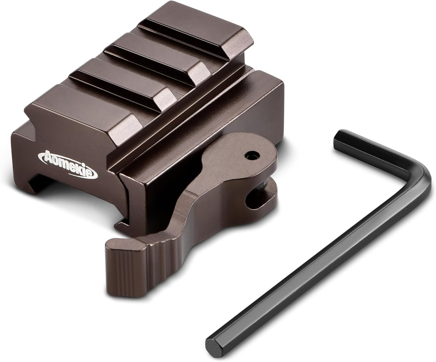 AOMEKIE QD – Mini adaptador de montaje elevador de 12 pulgada con bloqueo de palanca QD de liberación rápidadesmontaje y rieles Picatinny de 3