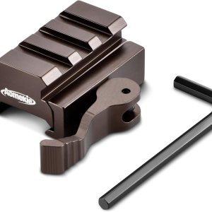 AOMEKIE QD – Mini adaptador de montaje elevador de 12 pulgada con bloqueo de palanca QD de liberación rápidadesmontaje y rieles Picatinny de 3 AOMEKIE QD – Mini adaptador de montaje elevador de 12 pulgada con bloqueo de palanca QD de liberación rápidadesmontaje y rieles Picatinny de 3