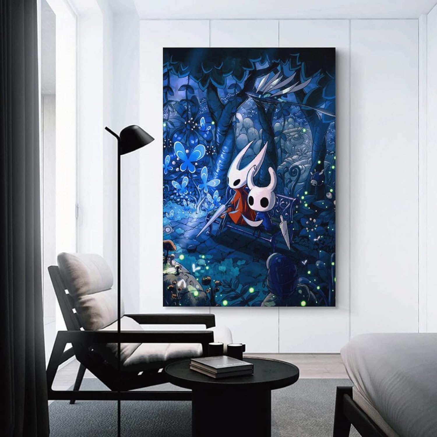 Hollow Knight – Póster artístico en lienzo y arte para pared, diseño moderno de dormitorio familiar, póster de 08 x 12 pulgadas (7.9 x 11.8 in)