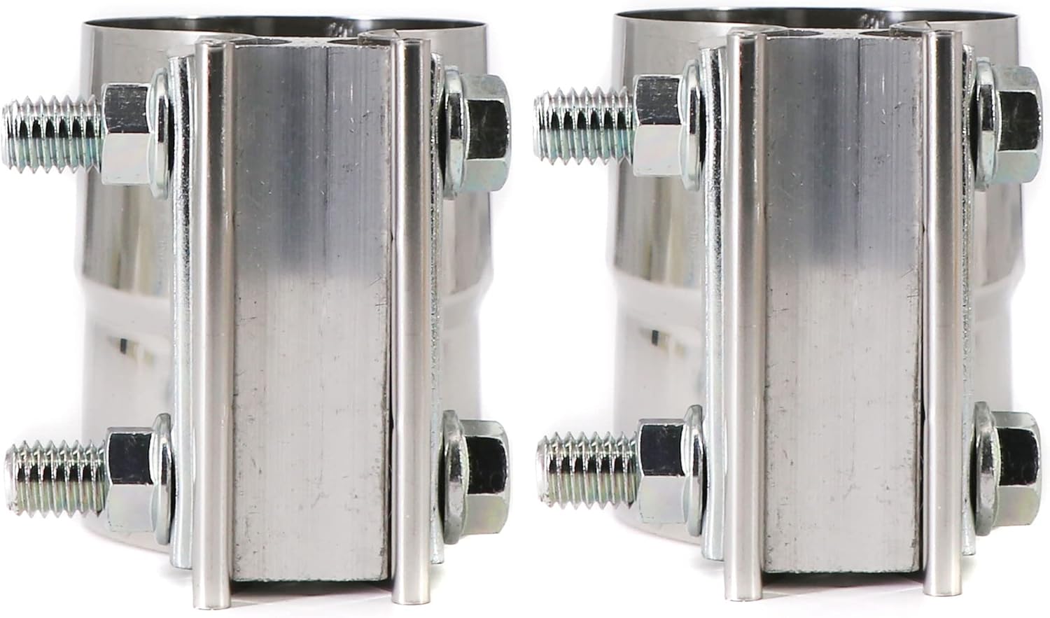 Abrazadera de banda de escape de 2.5 pulgadas, junta de regazo de acero inoxidable 304 preformada, utilizada para sellar silenciadores, accesorios,