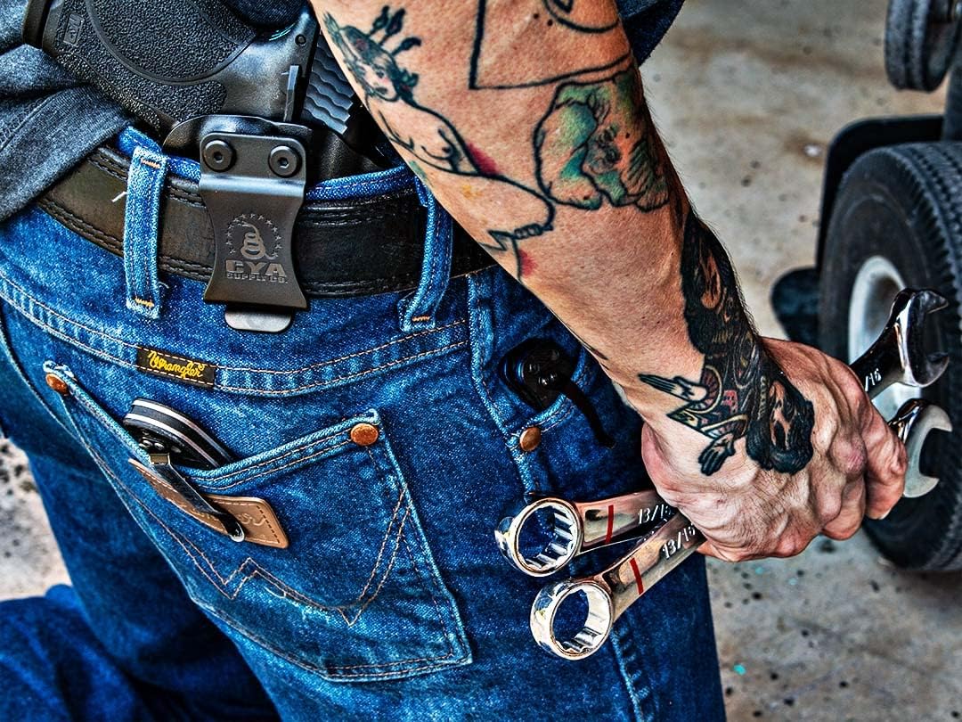 CYA Supply Co. Base IWB Funda de transporte oculta propiedad de veteranos fabricada en Estados Unidos – Compatible