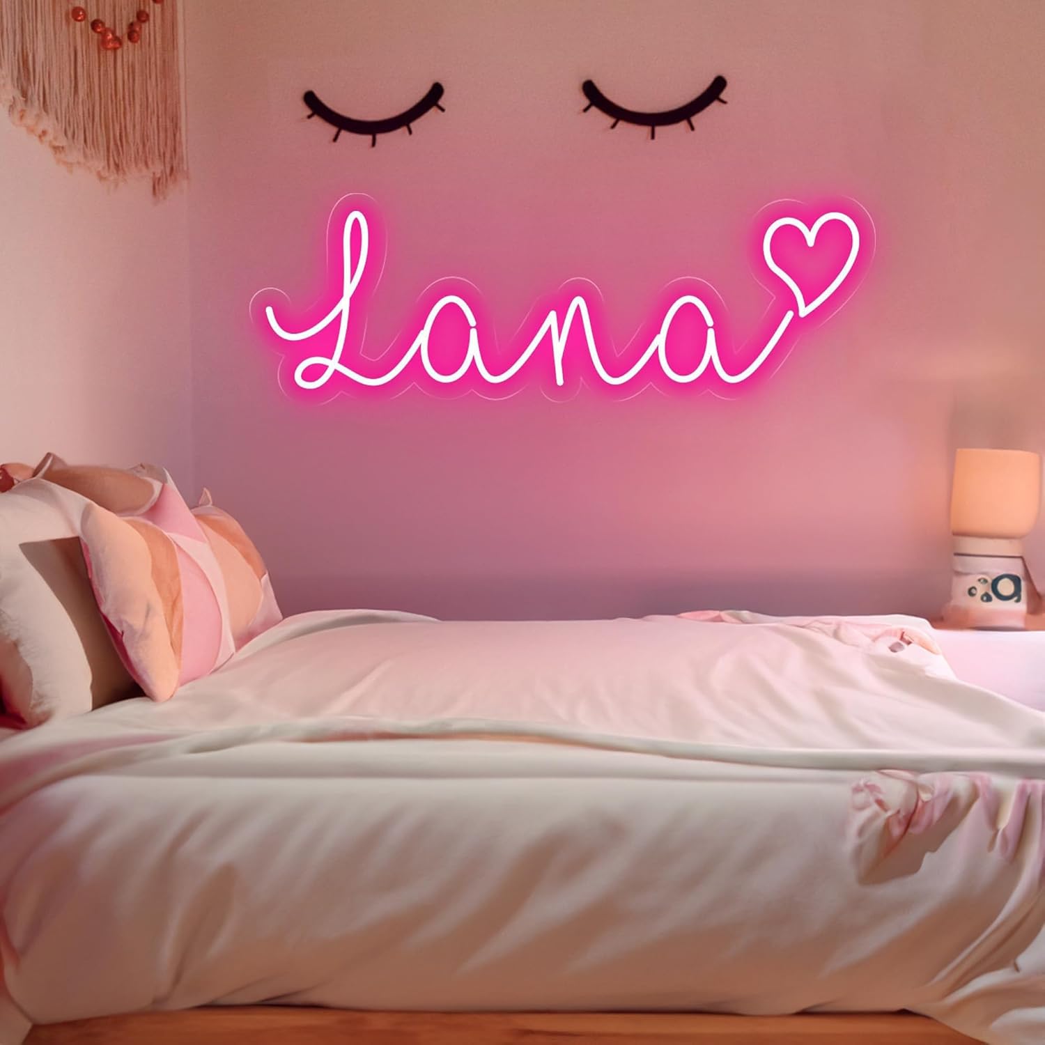Letrero de neón personalizable con luces LED de neón grandes para bodas, fiestas de cumpleaños, dormitorio, bar, tienda, nombre, luces de logotipo,