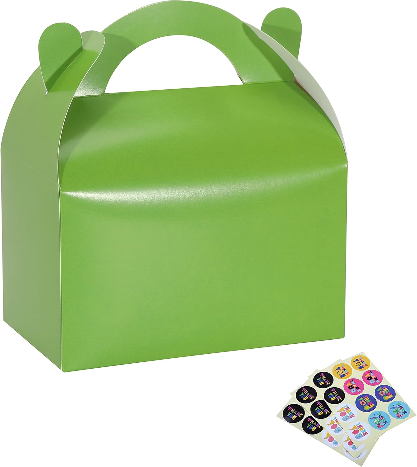 Bssay Paquete de 30 cajas de regalo de fiesta, cajas de regalo, cajas de regalo de papel a dos aguas con asas, perfectas para fiestas de cumpleaños,