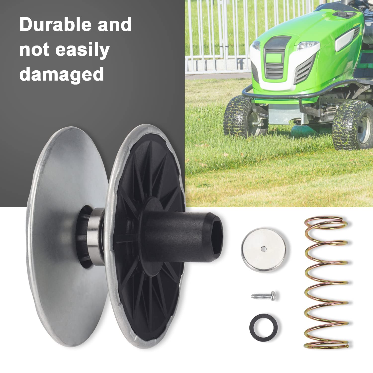 MIA12482 Kit de polea variadora de transmisión secundaria compatible con cortacésped John Deere y tractor de jardín, compatible con D105 E100 X105