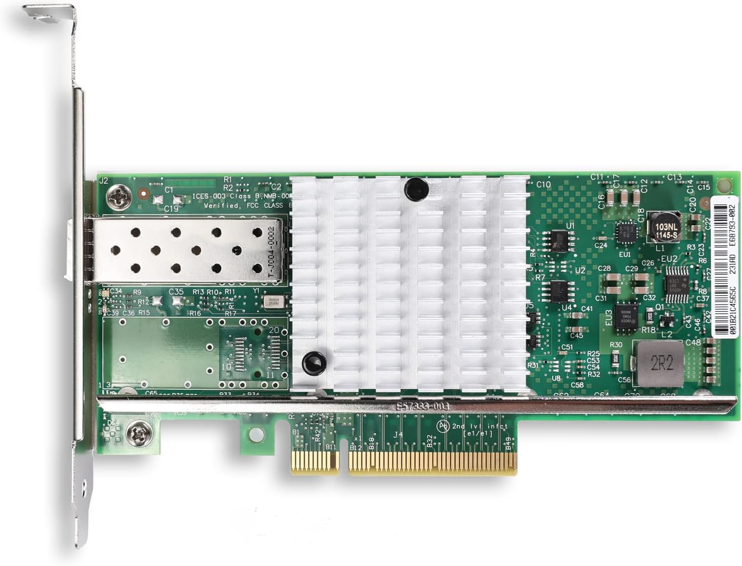 Tarjeta de red PCI-E NIC de 10 Gb, con chip Intel 82599EN, comparada con Intel X520-DA1, puerto SFP+ único, PCI Express X8, adaptador de red