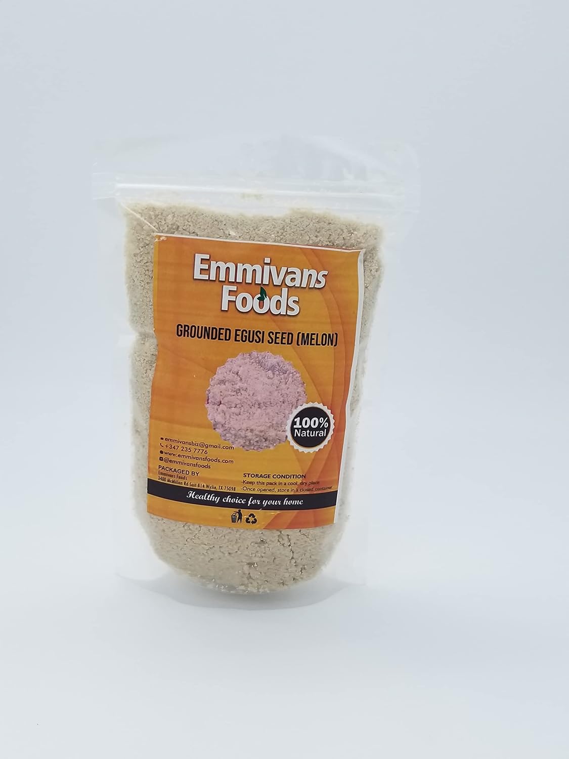 Emmivans – Espesante de sopa de melón molido Egusi, 100% natural, 7 onzas