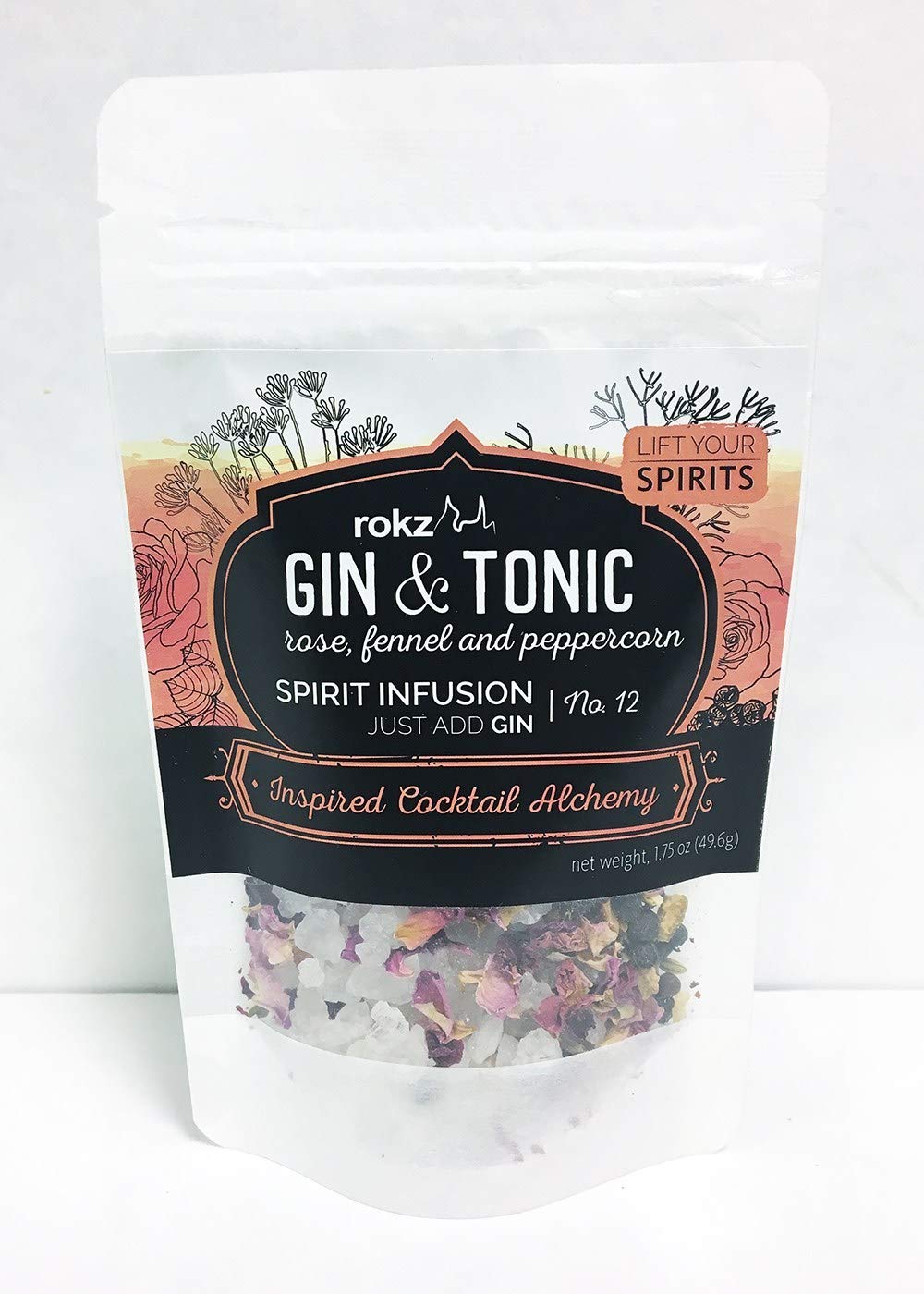 Rokz Mezcla de infusión de ginebra y espíritu tónico para cócteles
