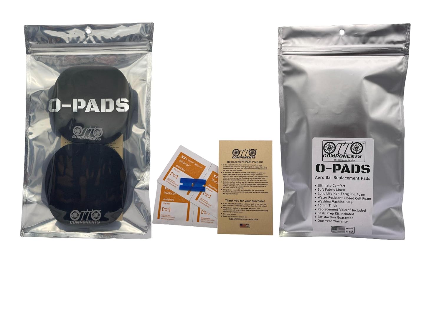 Syntace C2 O-Pads – Almohadillas de repuesto con velcro para bicicletas de triatlón y contrarreloj