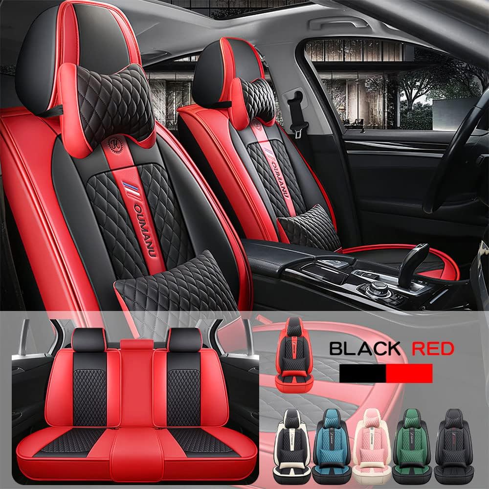 Fundas de asiento de automóvil para Chevy Corvette 1954-2022 5 asientos, impermeables, de piel sintética, accesorios para asientos delanteros y