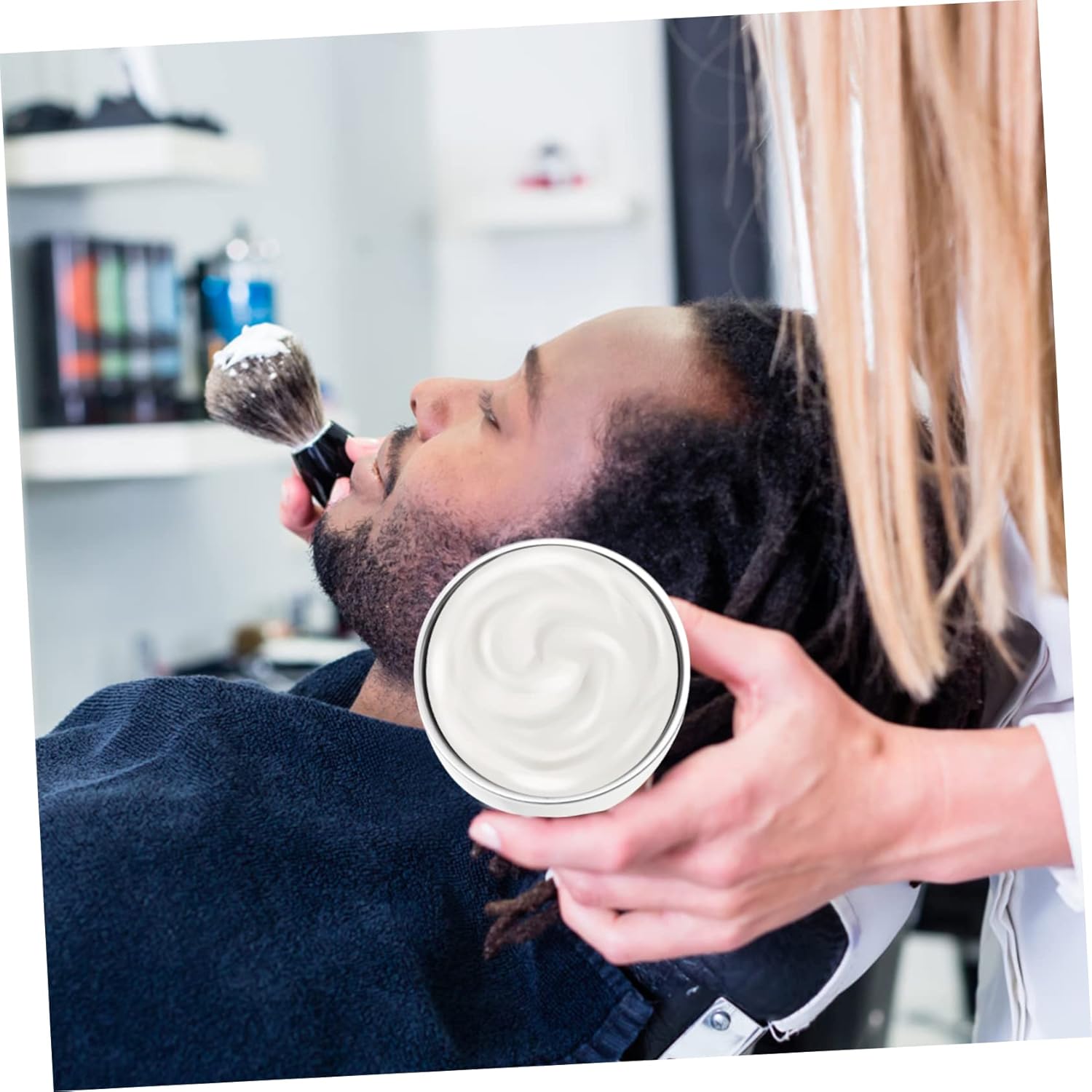 Beaupretty Tazón de jabón de afeitar, tazón de burbujas de afeitar, cuenco de espuma para jabón para hombre, tazón de espuma para afeitar, taza de