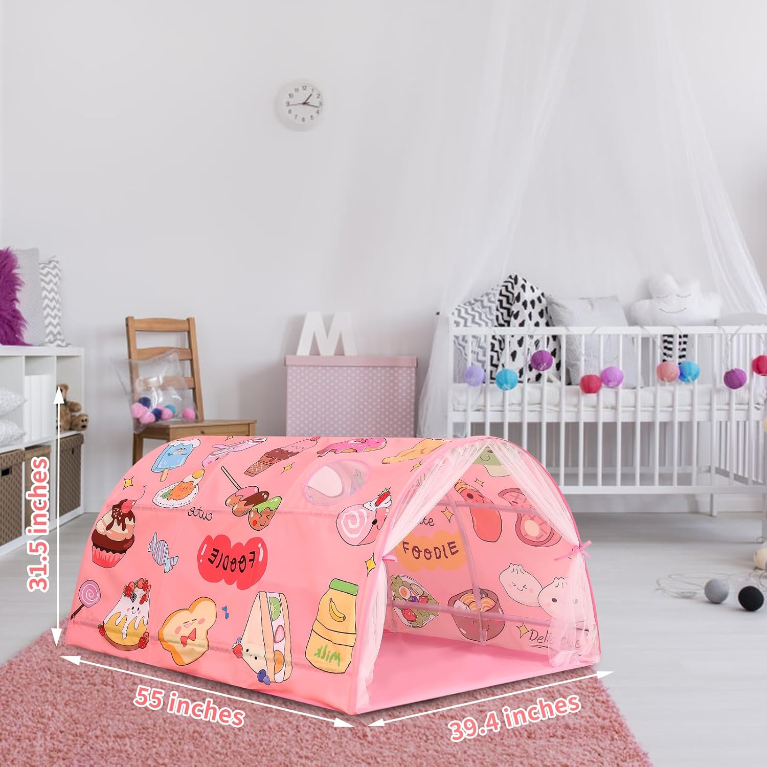 Tienda de campaña para niños y niñas, camas individuales, zoológicos y coches, tienda de campaña para niños y niñas, ventilada, para interiores,
