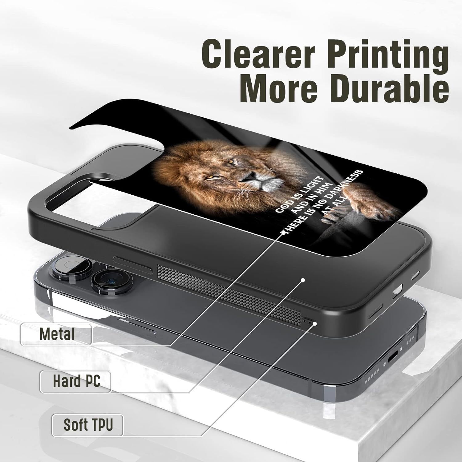 Fundas de teléfono con versículos de Biblias cristianas para hombres y niños para iPhone 11 12 13 14 15 16 Pro Max Plus Mini Xr Xs, para Samsung