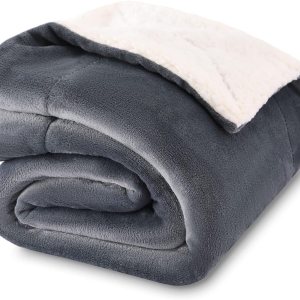 NANPIPER Manta Sherpa para bebé, cálida manta de forro polar suave para recién nacido para invierno (gris, 30 x 40 pulgadas) NANPIPER Manta Sherpa para bebé, cálida manta de forro polar suave para recién nacido para invierno (gris, 30 x 40 pulgadas)