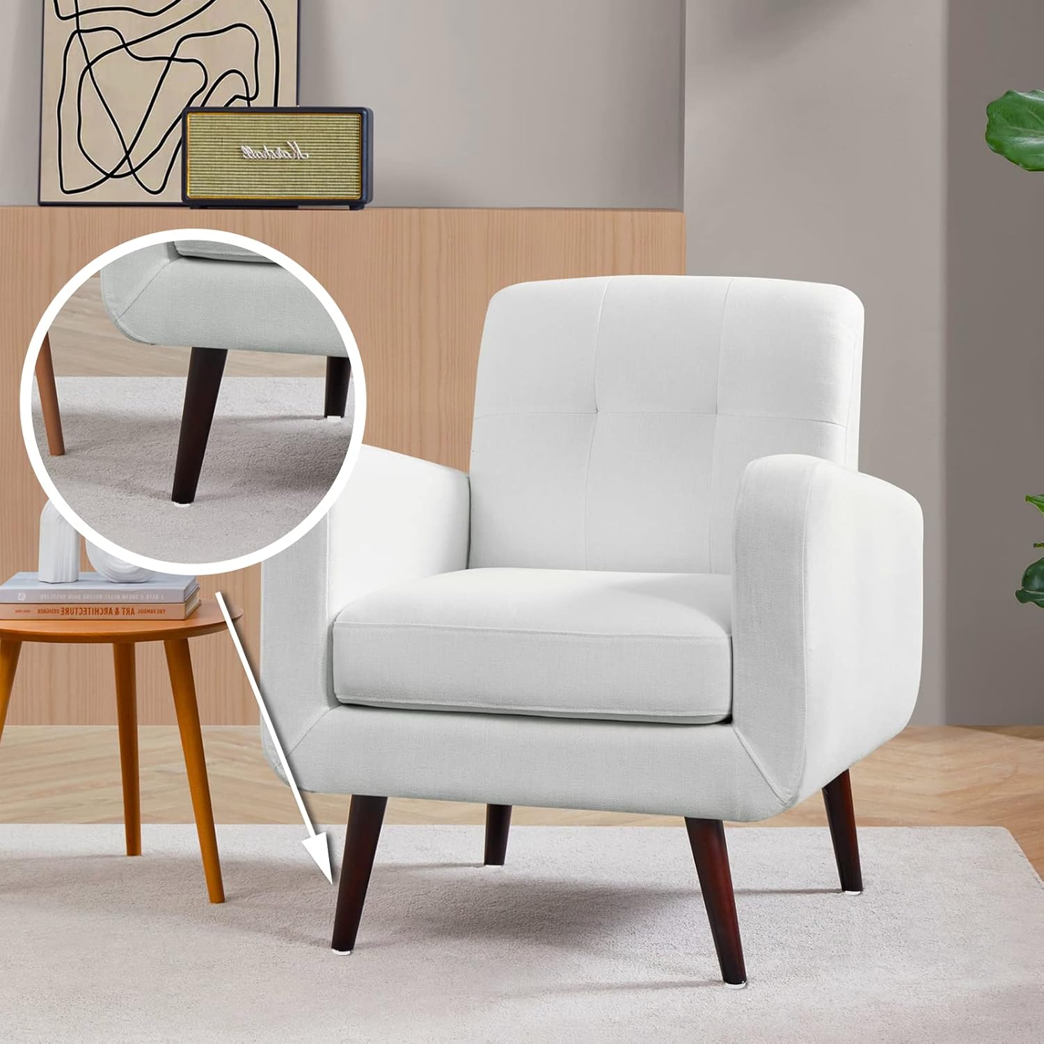 Waziaqoc 60 deslizadores de nailon para muebles, para uñas blancas en muebles, redondas, 0.630 in x 0.197 in, patas de muebles, protectores de