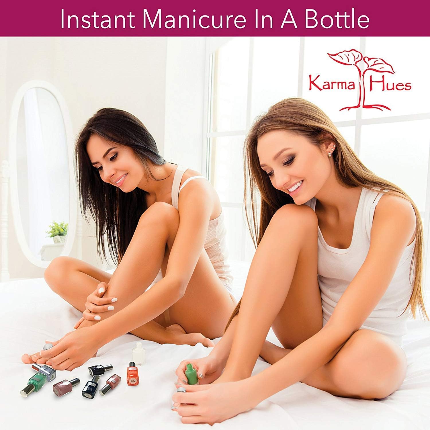 Karma Organic Esmalte de uñas natural no tóxico, pintura de uñas vegana y libre de crueldad para arte de uñas, esmalte de uñas de secado rápido para