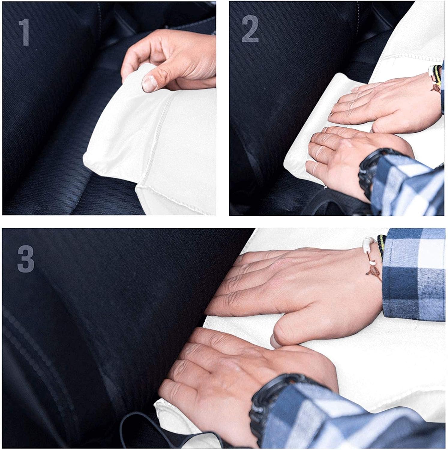 Juego de 2 fundas protectoras de asiento para automóvil, con diseños de playa, atardecer y palmeras, accesorios interiores, protectores,