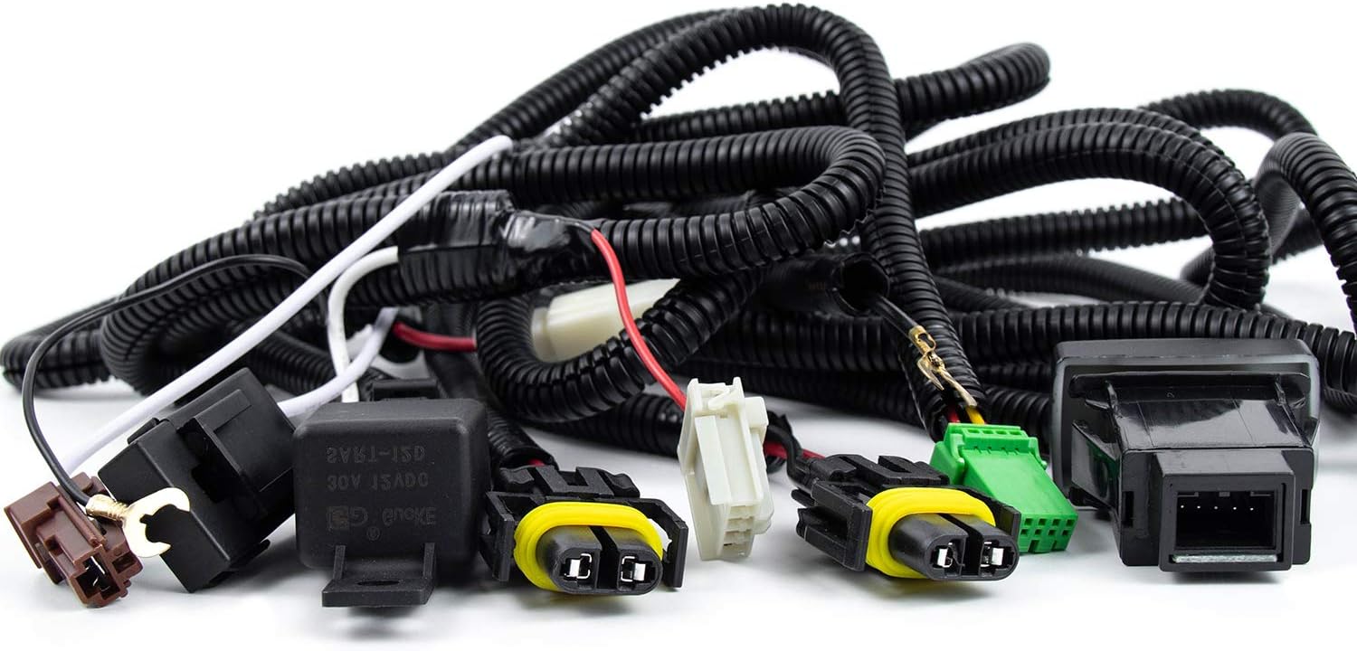RP Remarkable Power, Luz antiniebla para 2006 2007 Accord 4DR (4 puertas) Parachoques de conducción Lámparas antiniebla con arnés de cableado e