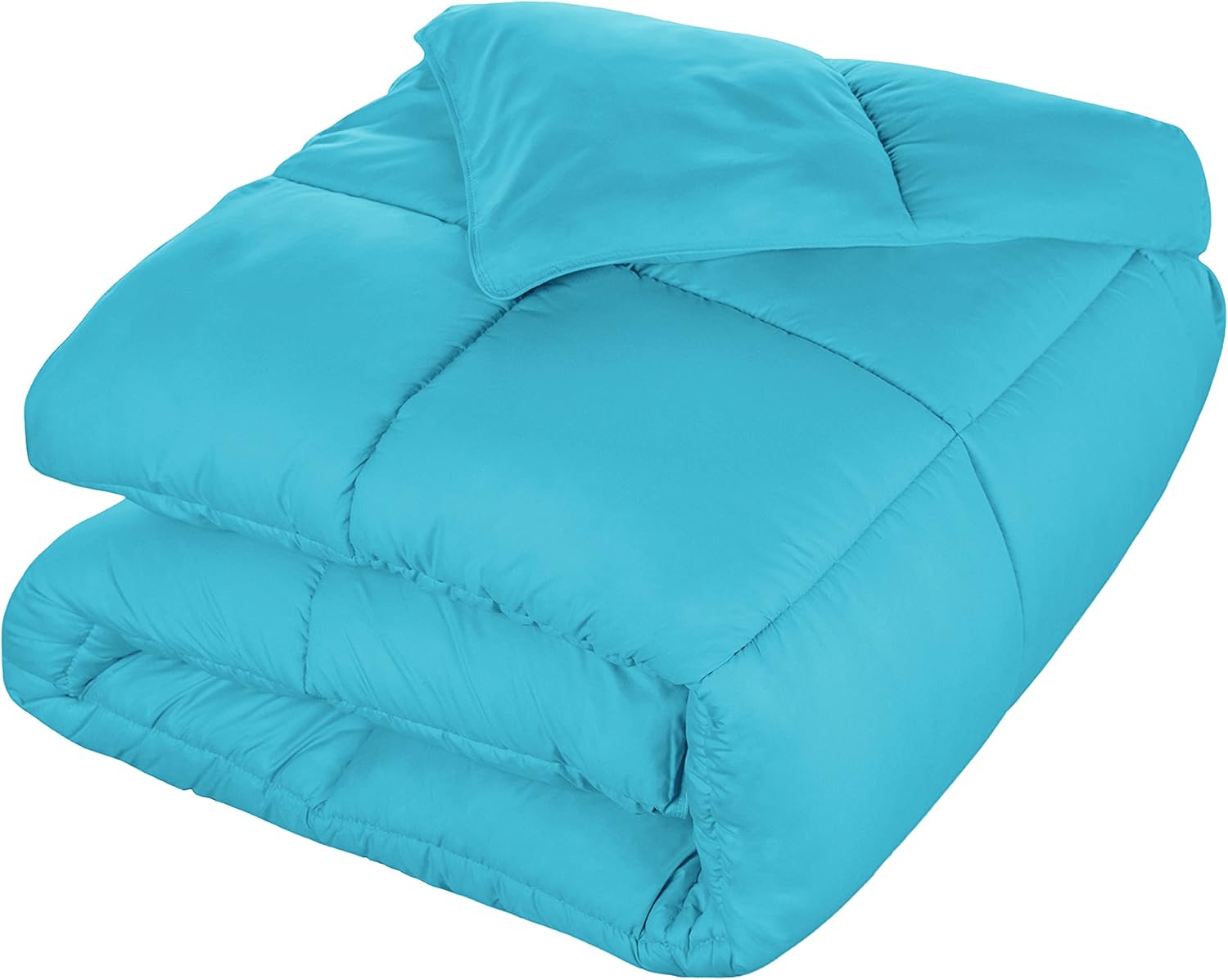 SUPERIOR Edredón sólido de microfibra cepillada, ropa de cama alternativa al plumón, reversible, peso medio, esponjoso, decorativo, relleno de