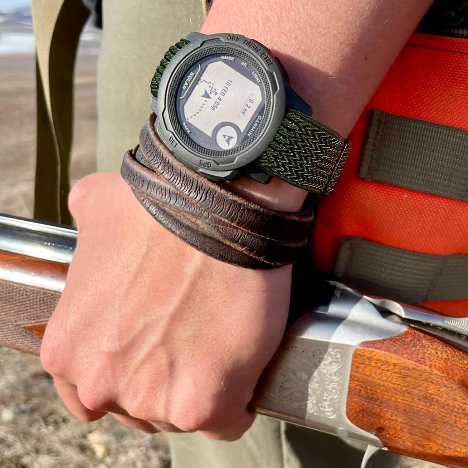 XRHWW Paquete de 3 correas de nailon Strecty de 0.866 in compatibles con Garmin InstinctInstinct 2 SolarTacticalSolarTideEsports