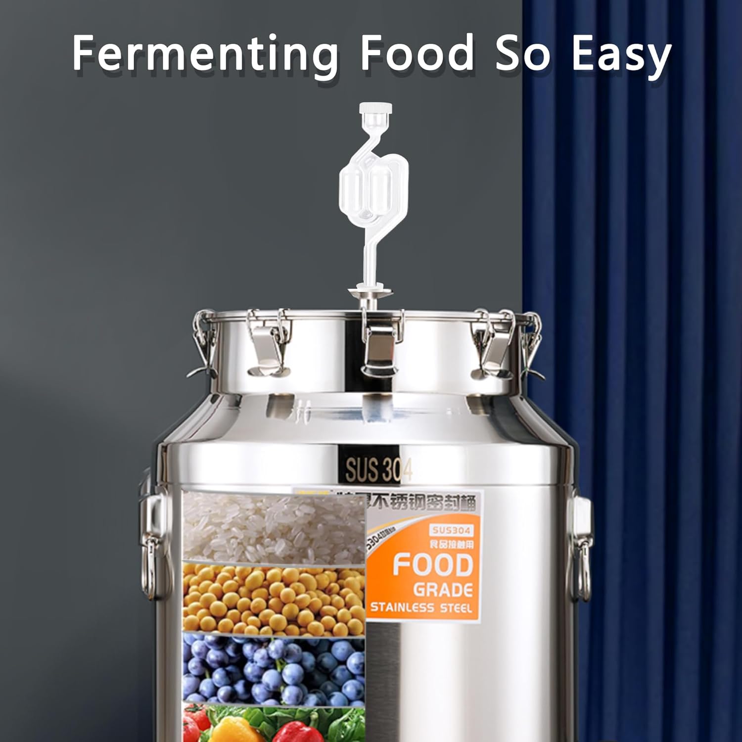 Esclusas para fermentación Paquete de 6, esclusa de fermentación, esclusa de aire de burbujas para fermentaiton, frasco, carboy, bung, nueva